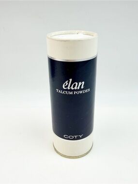Coty Elan Talcum Powder Fragrance Floral Vintage 80s New Prop Collectible 3.7 oz
